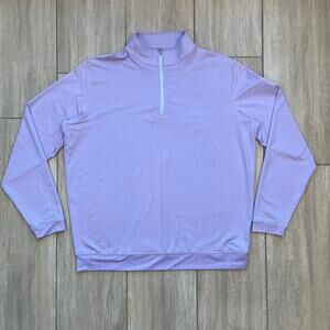 Peter Millar Crown Sport Quarter Zip Pullover XL Lavender Crested Butte